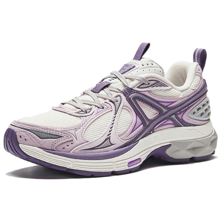 Anta Anti-Slip And Wear-Resistant Coverage Low-Top Casual Shoes Women's White Pink Purple