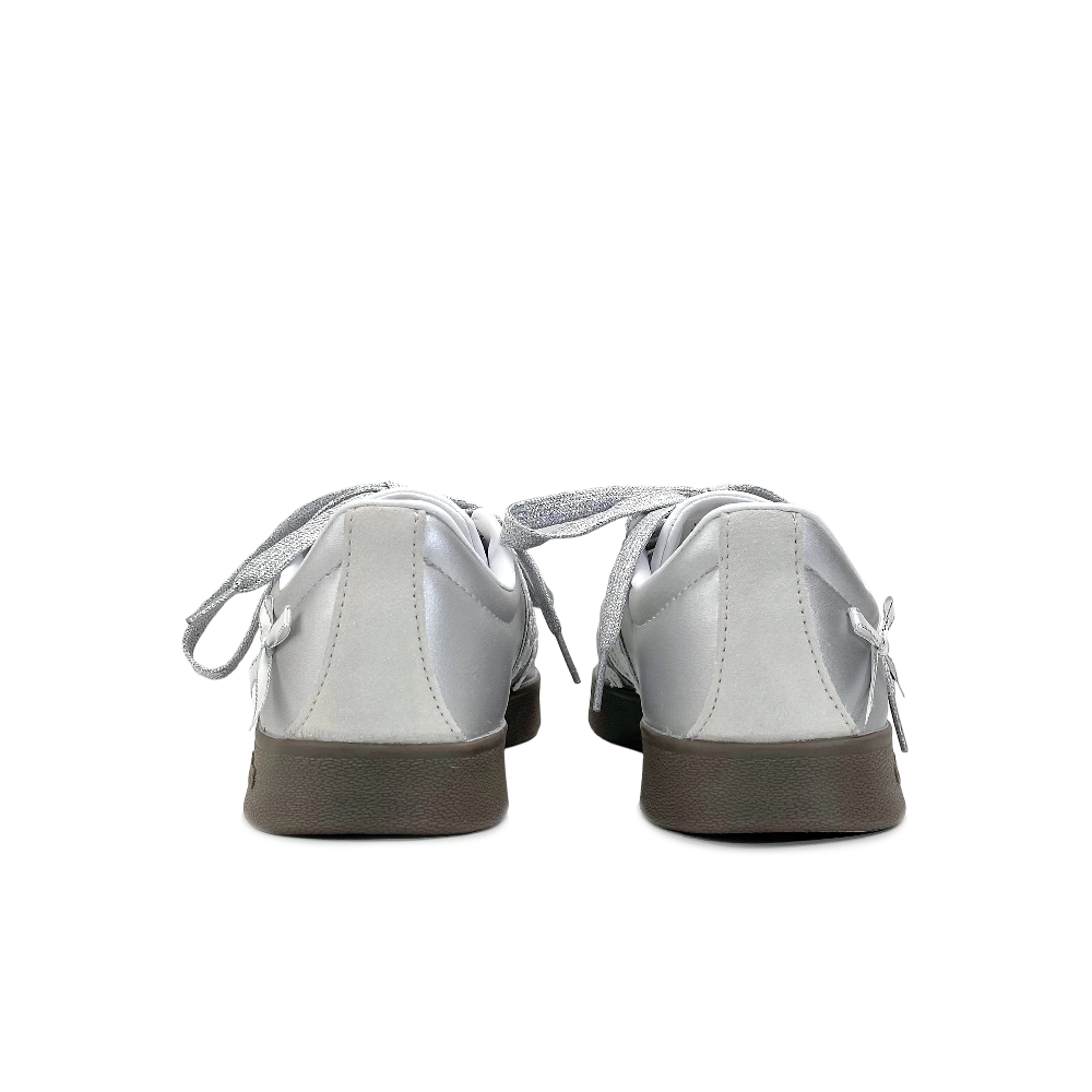Adidas Neo VL Court 2.0 Abrasion Resistant Low Top Skateboard Shoes Women's Silver White