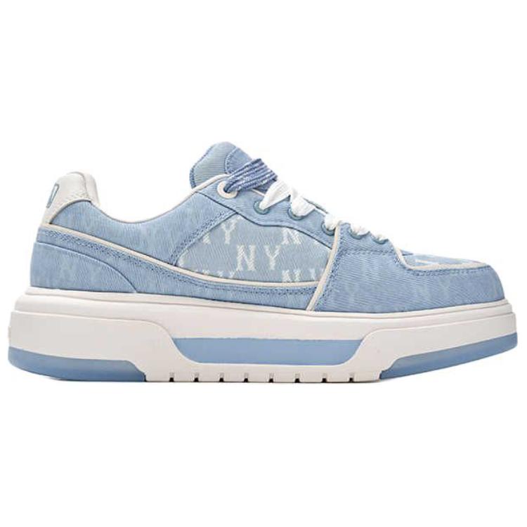 MLB New York Yankees Anti-Slip Wear-Resistant Low-Top Skateboard Shoes Unisex Blue