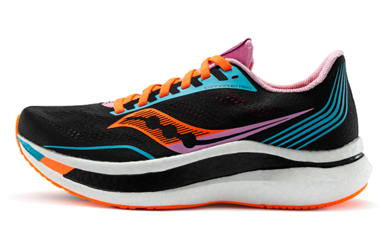 saucony Women's Endorphin Pro 'Black Deep Orange'