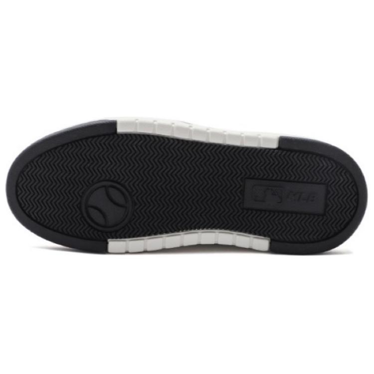MLB Chunky Liner Anti-Slip Wear-Resistant Low-Top Skateboard Shoes Unisex Beige Blue