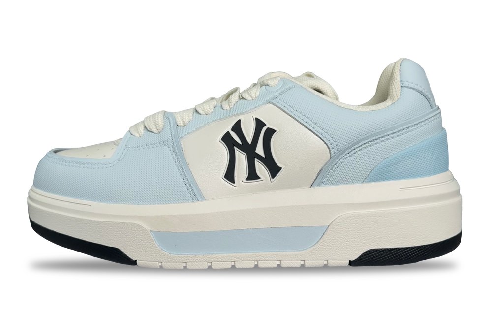 MLB Chunky Liner Indigo Step By Step Cushioning, Wear Resistant Low Top Skateboard Shoes Unisex Light Blue
