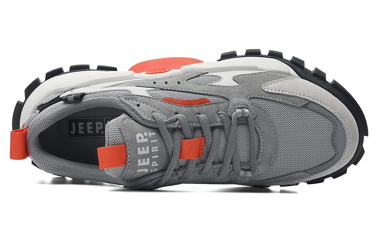 JEEP SPIRIT Cushioning Wear-Resistant Low-Top Casual Shoes Men's Black