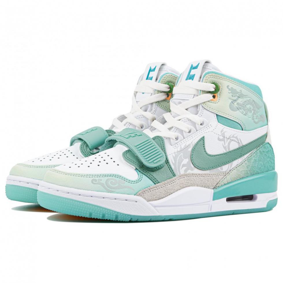 Jordan Legacy 312 High-Top Vintage Basketball Shoes Men's White Green купить в интернет-магазине Yoocart с быстрой доставкой по России.