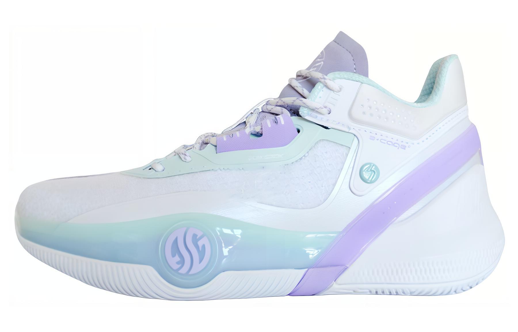 361° AG3 Aaron Gordon 3 Shock Absorbers Slip Resistant Abrasion Resistant Low top Basketball Shoes Men's White Pink