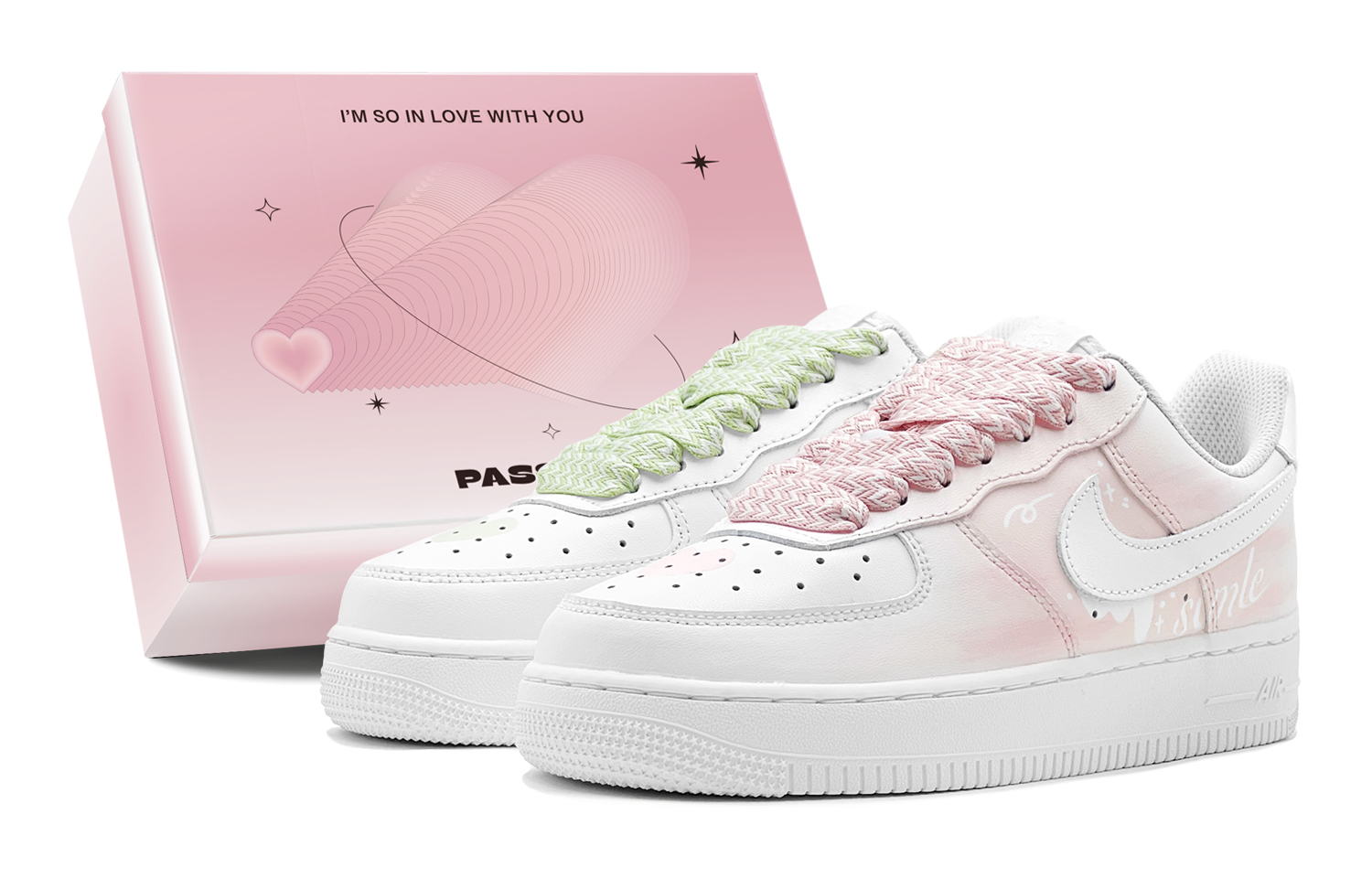 Nike Air Force 1 Skateboard Shoes Men's Low top Green