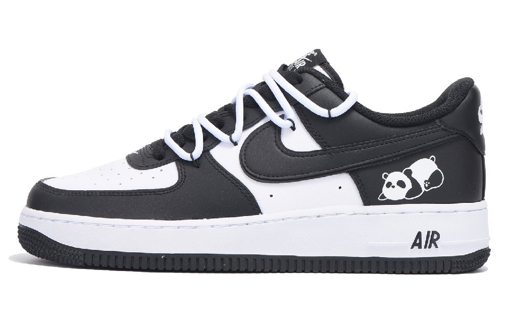 Nike Air Force 1 Anti-Slip Wear-Resistant Low-Top Skateboard Shoes Unisex Black White