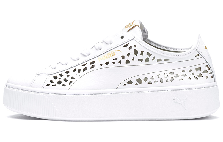 PUMA Vikky Stacked Laser Cut SoftFoam Sneakers White Women's