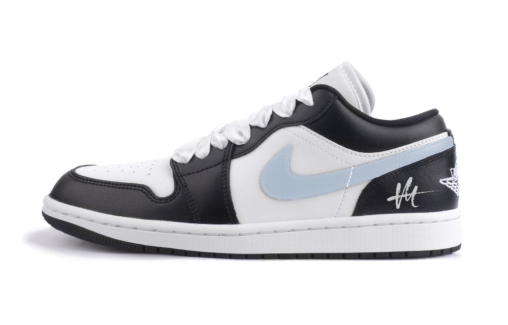 Jordan Air Jordan 1 Space Odyssey Slip Resistant Low Top Vintage Basketball Shoes Women's Blue