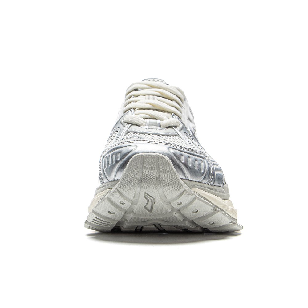 LiNing Furious Rider BOW Anti-Slip Wear-Resistant Low-Top Casual Shoes Men's White Silver