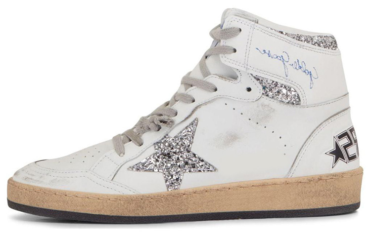 Golden Goose Sky Star Stylish Skateboarding Shoes Men's White