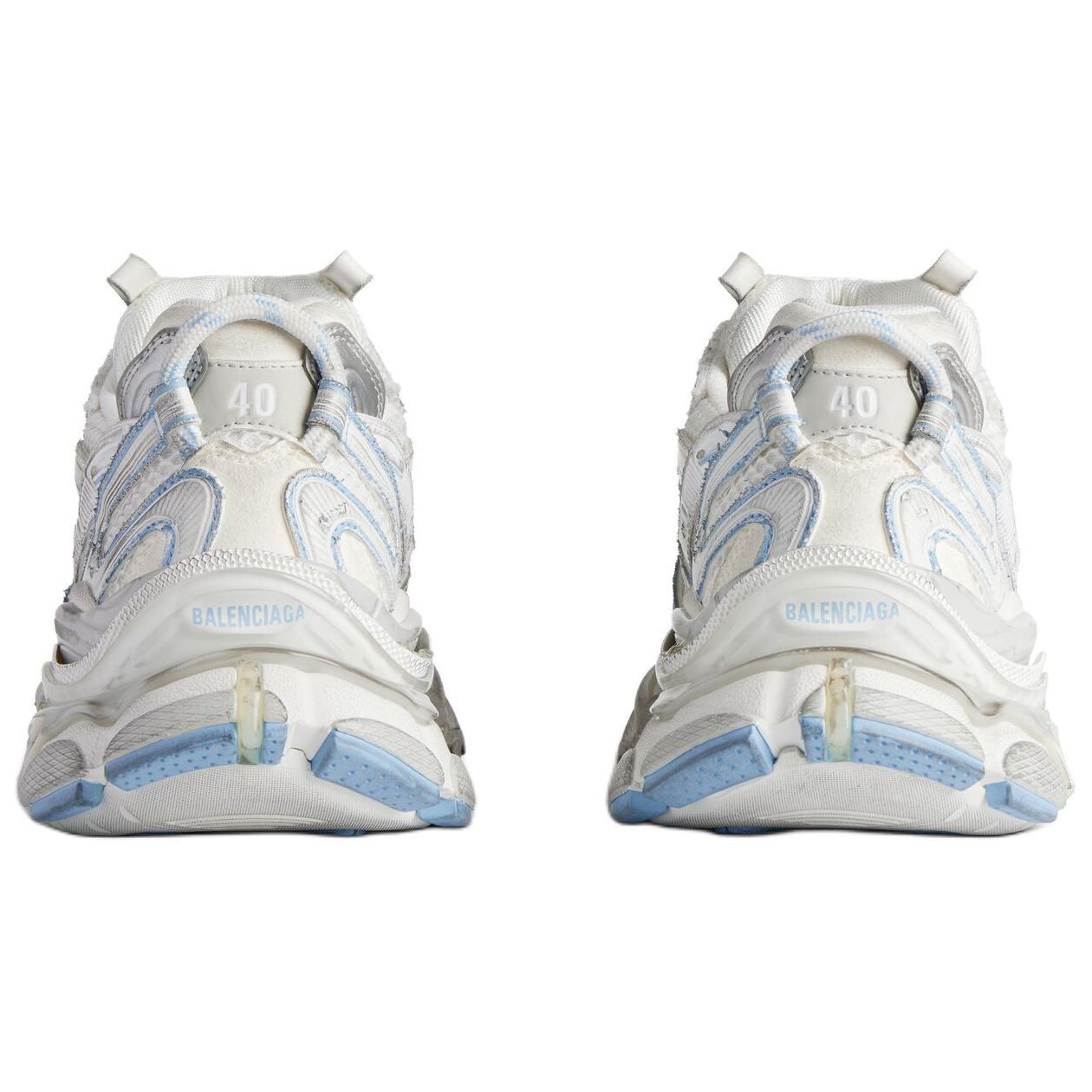 Balenciaga Runner 2.0 Low-Top Casual Shoes Women's White Blue купить в интернет-магазине Yoocart с быстрой доставкой по России.