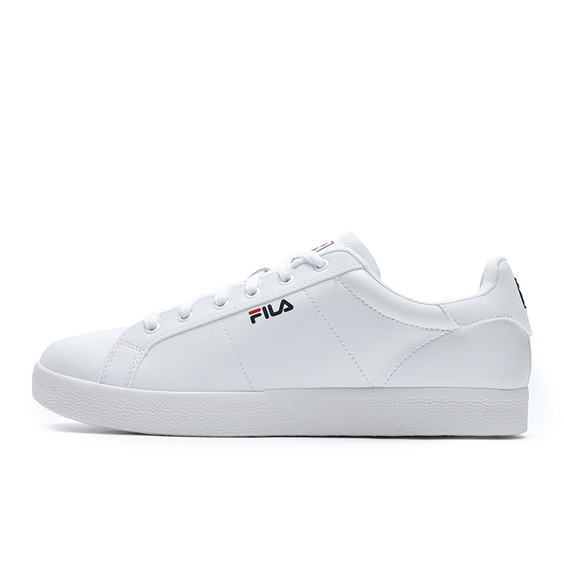 FILA FUSION Court Deluxe Slip-Resistant Quick Dry Low-Top Skateboard Shoes Men's White