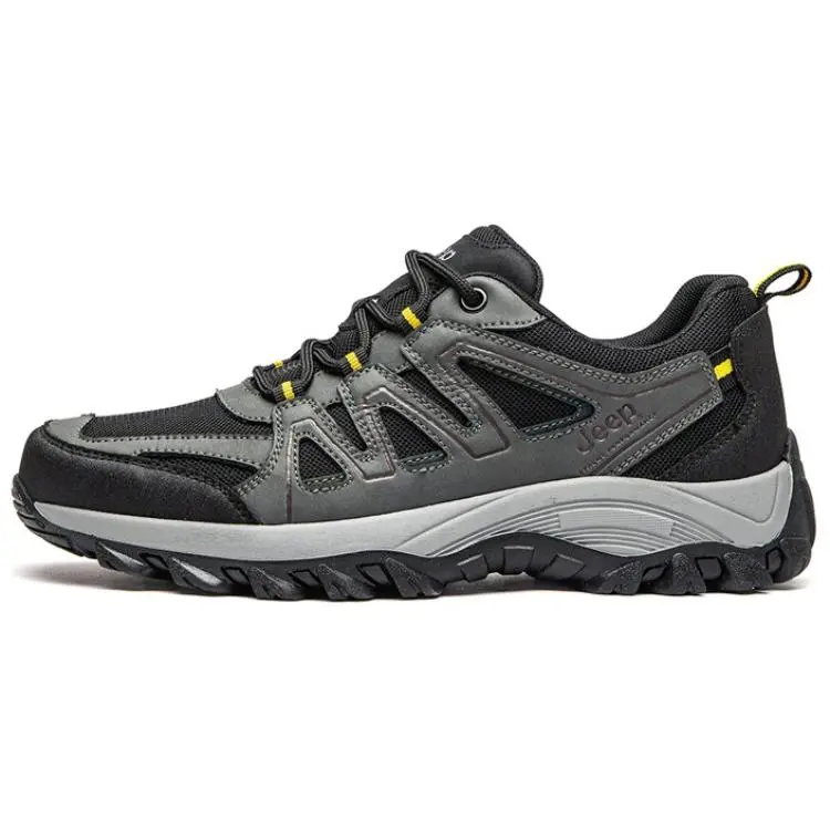 Jeep Low Top Hiking Shoes Men's Black Gray