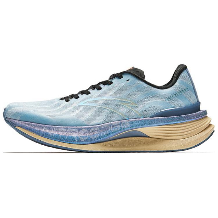 Anta Champion 3rd Gen PRO Anti Slip Wear Resistant Low Top Nitrogen Technology Sprint Running Shoes Men's Blue Black