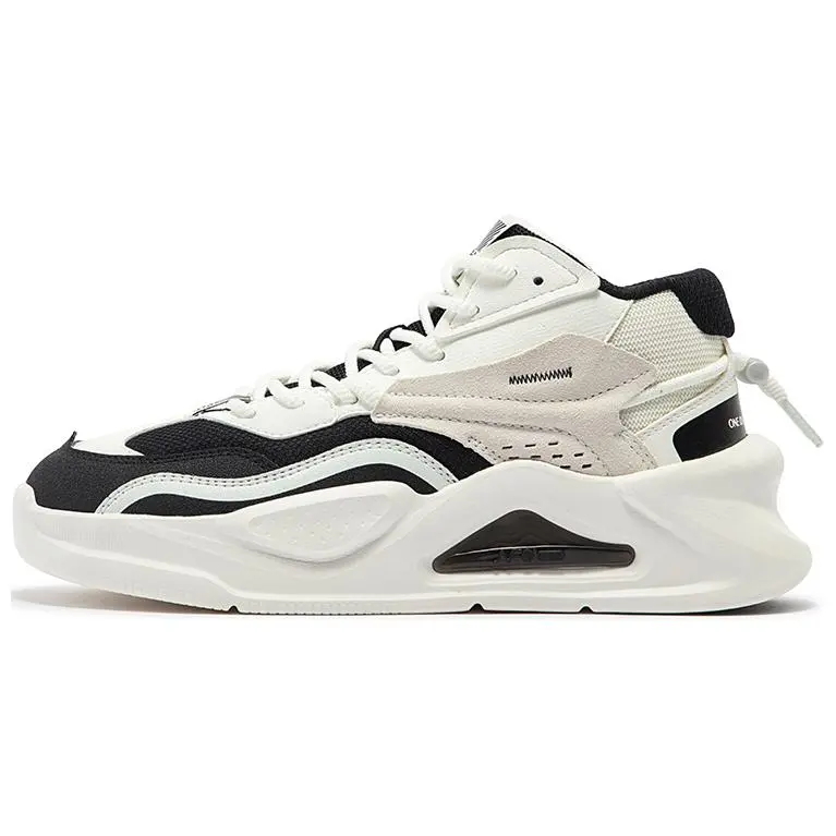 361° Anti Slip Wear Resistant Mid Top Skateboard Shoes Women's White Black купить в интернет-магазине Yoocart с быстрой доставкой по России.