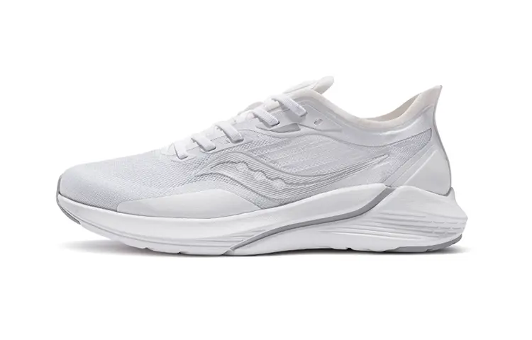 Saucony Humming 2 Cushioning, Abrasion Resistant, Breathable, Lightweight Low Top Running Shoes Men's White
