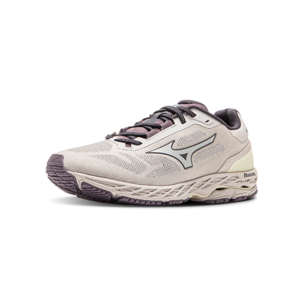 Mizuno Wear-Resistant Breathable Supportive Rebound Low-Top Casual Shoes Unisex Gray Purple