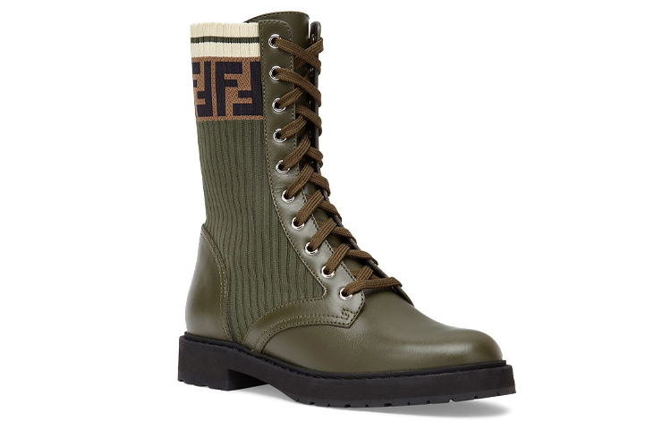 FENDI Rockoko Boots Green Women's купить в интернет-магазине Yoocart с быстрой доставкой по России.