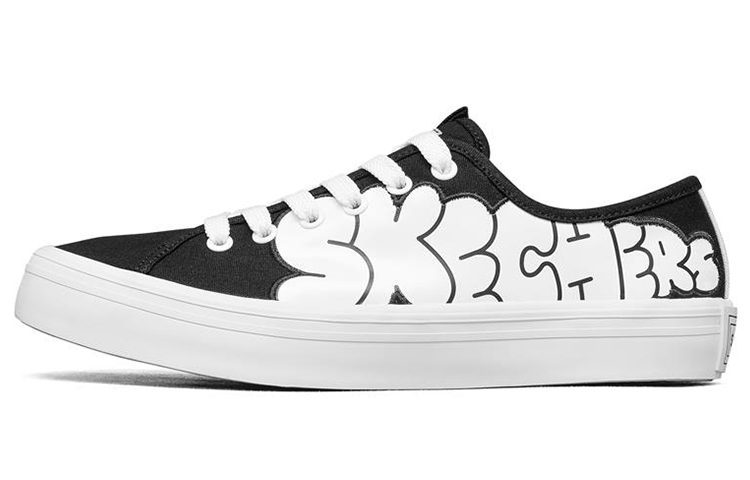 Skechers Jeremyville X Skechers V'Lites Low Top Sneakers Black/White Women's