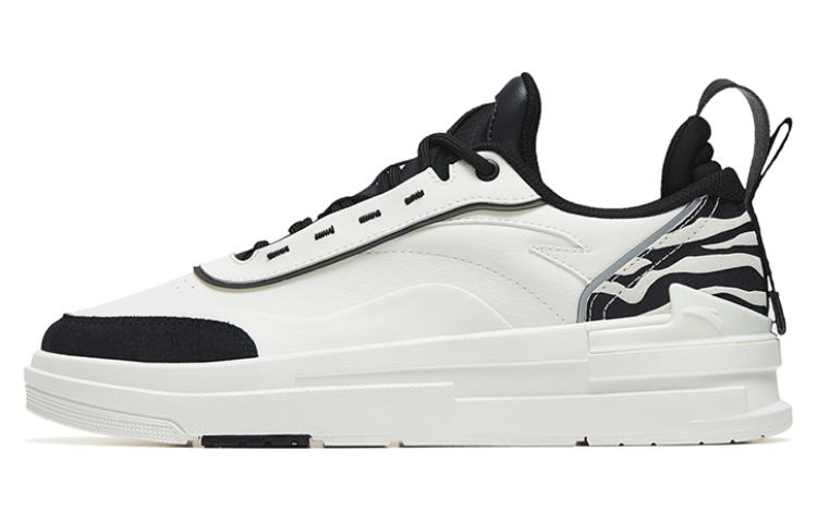 Anta Anti-Slip And Wear-Resistant Balance Low-Top Skateboard Shoes Men's White Black