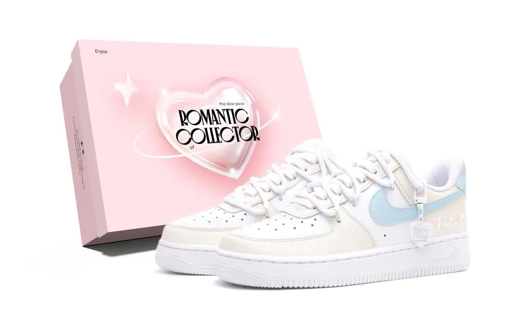 Nike Air Force 1 Low top Skateboard Shoes Women's Yellow White