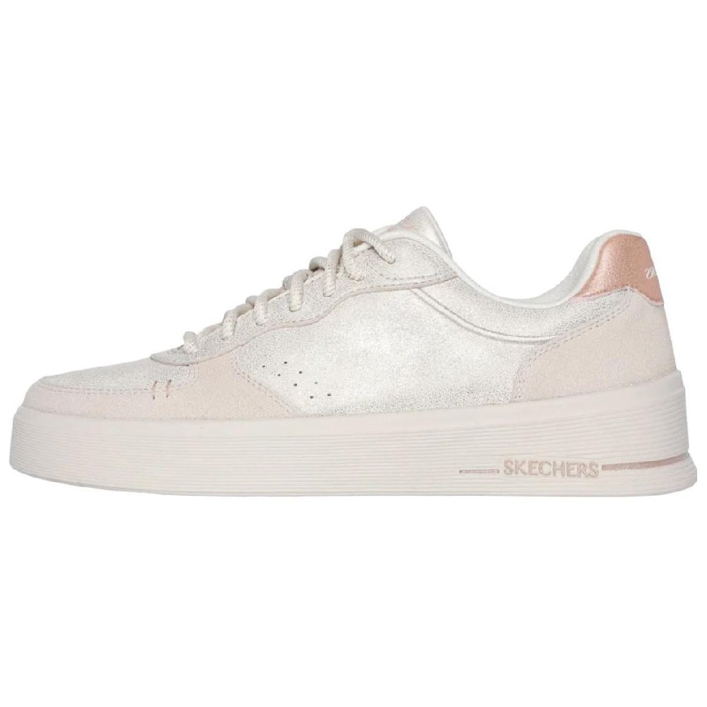 Skechers Hiland Low Top Skateboard Shoes Women's Ecru