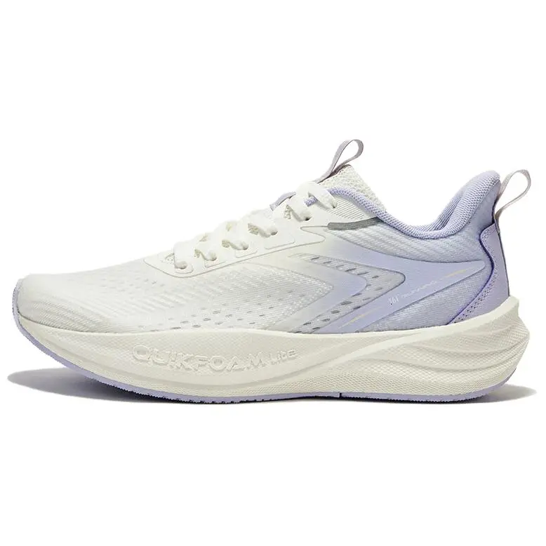 361° Speed Surge Lite SE Abrasion Resistant Breathable Low Top Casual Running Shoes Women's White Purple