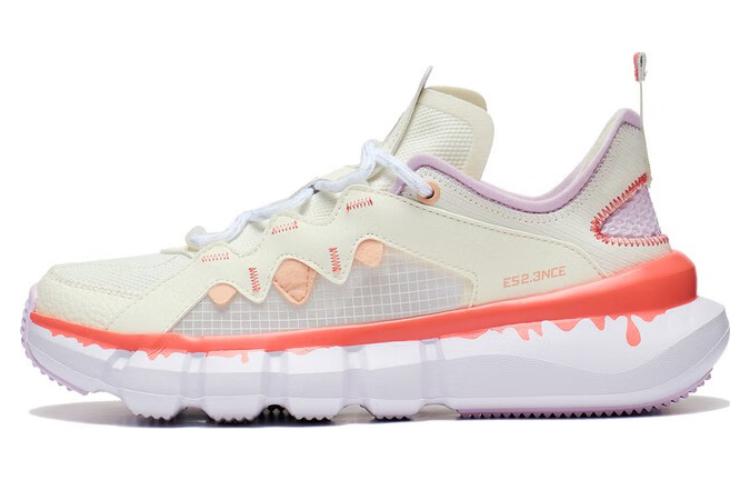 LiNing Wade Essence Slip Resistant Abrasion Resistant Low top Casual Shoes Women's White Purple Pink