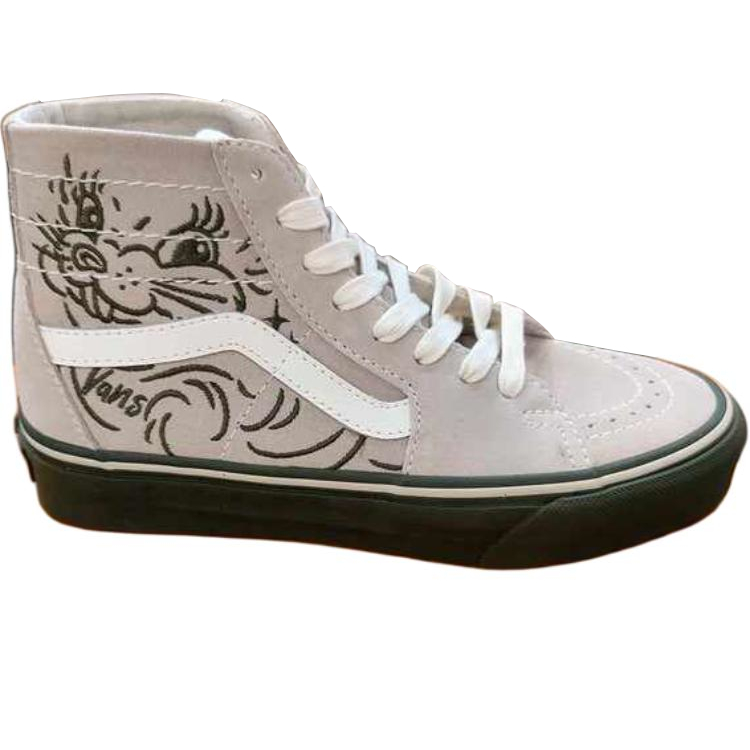 Vans SK8 HI High Top Skateboard Shoes Unisex Gray