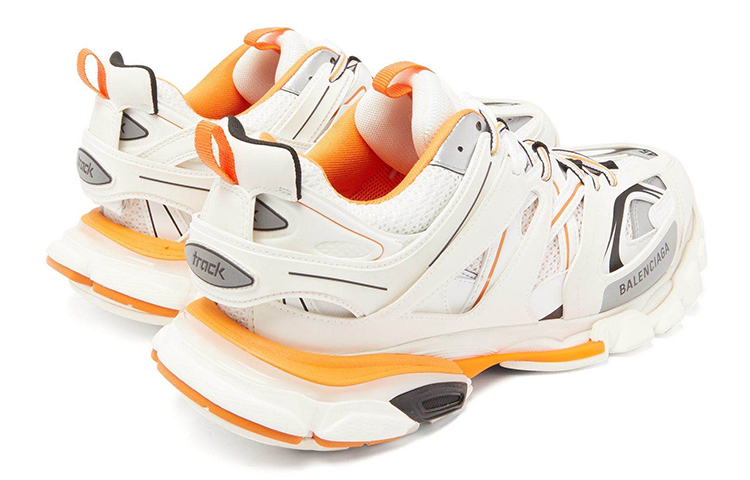Balenciaga Track Led Low Top Athletic Shoes Men's White Orange купить в интернет-магазине Yoocart с быстрой доставкой по России.