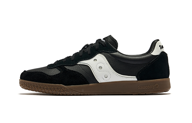 Saucony Bullet Low-Top Casual Running Shoes Unisex Black White