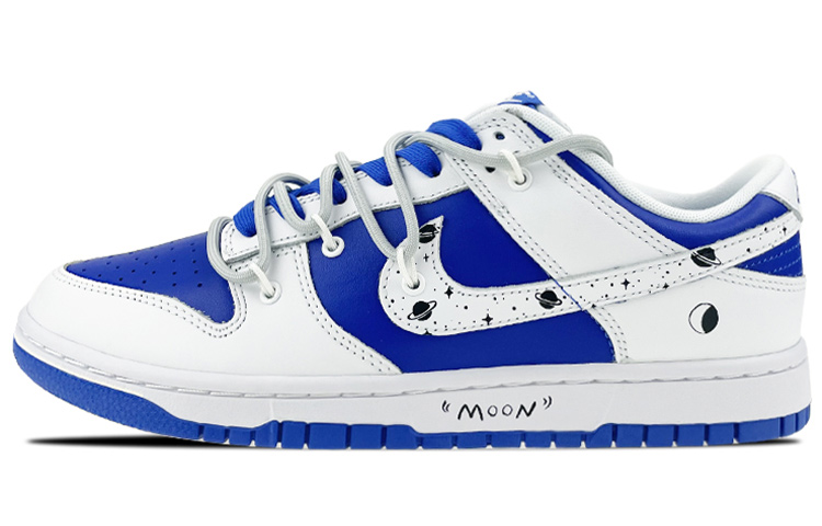 Nike Dunk Retro 'Racer Blue' Anti-Slip And Wear-Resistant Lightweight Low-Top Skateboard Shoes Men's White Blue