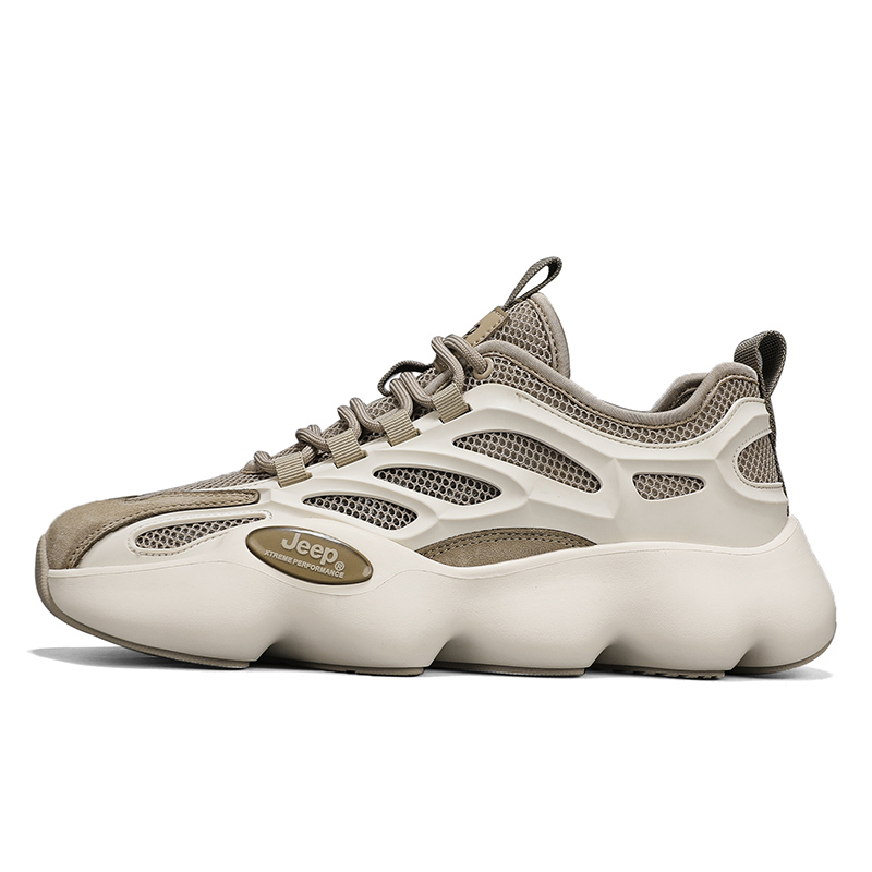 Jeep Low Top Chunky Sneakers Men's Khaki
