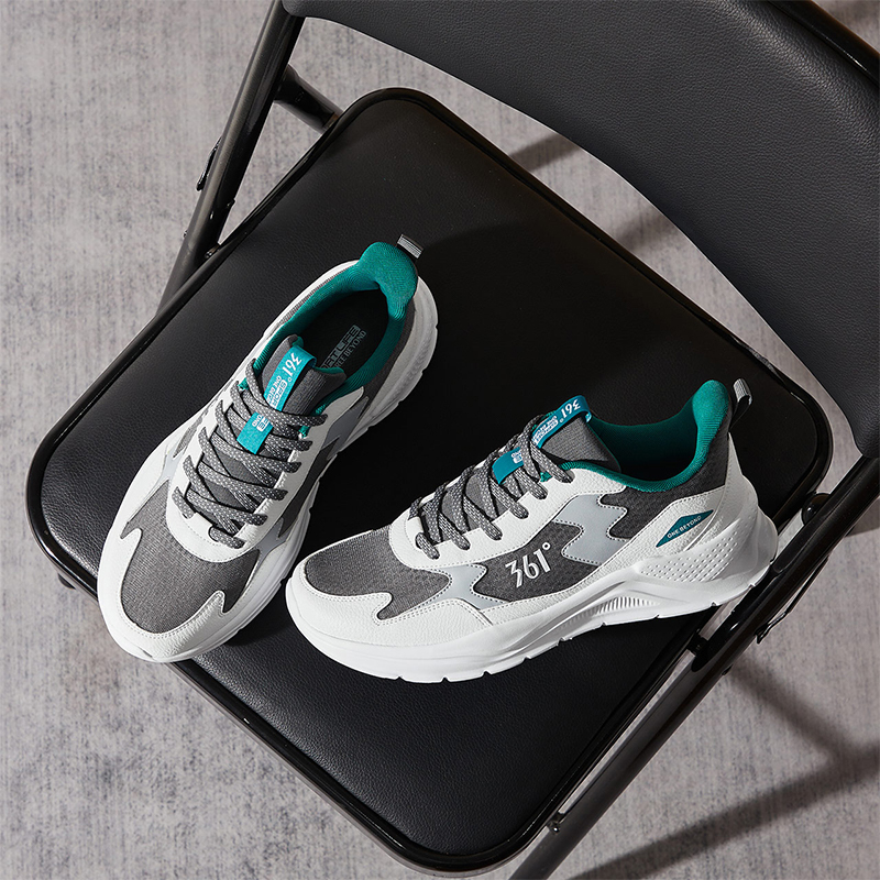 361° Shock Absorbers With Slip Resistant Features Low Top Casual Shoes Men's White Green
