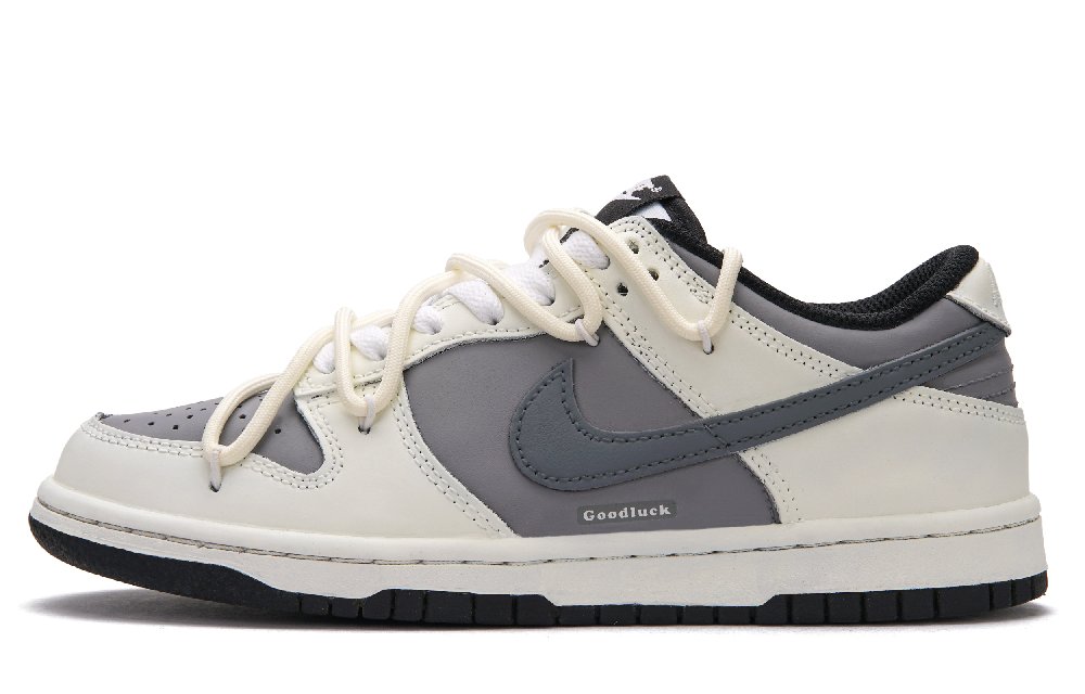 Nike Dunk Romantic Moment Captured Slip Resistant Low Top Skateboard Shoes Unisex Beige Gray