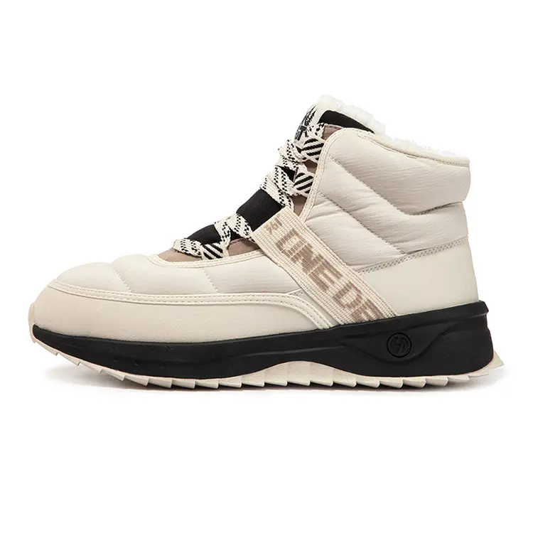 361° Fleece Snow Warm Wear-Resistant Slip-Resistant Short Snow Boots Men's Oat Milk