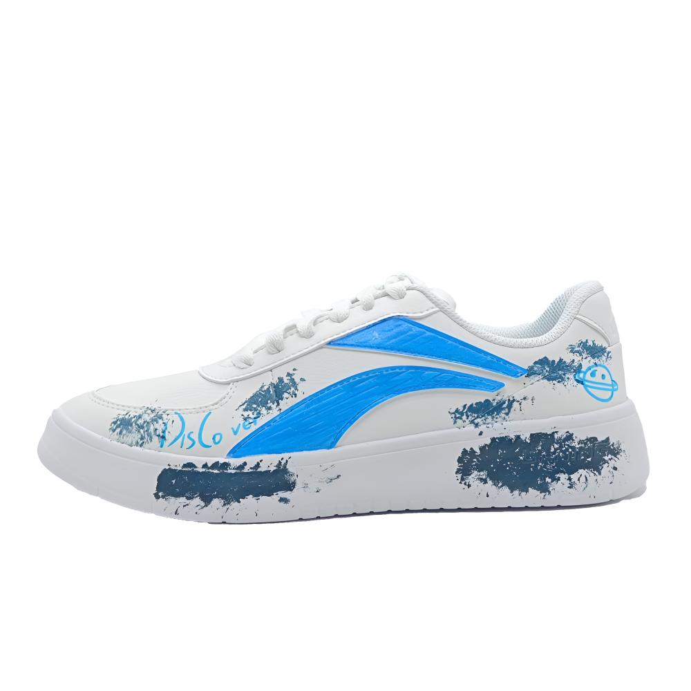 LiNing Thermal Slip Resistant And Abrasion Resistant Low Top Skateboard Shoes Men's Blue