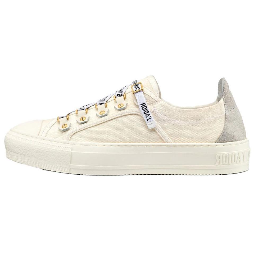 DIOR Walk'n'Dior Platform Shoes Low Top Stylish Skateboarding Shoes Women's White