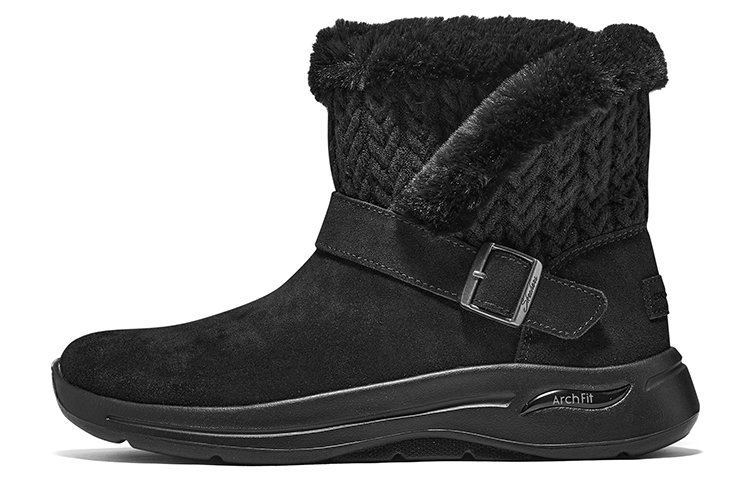 Skechers Go Walk Arch Fit Thermal Slip Resistant Knee High Snow Boots Women's Black