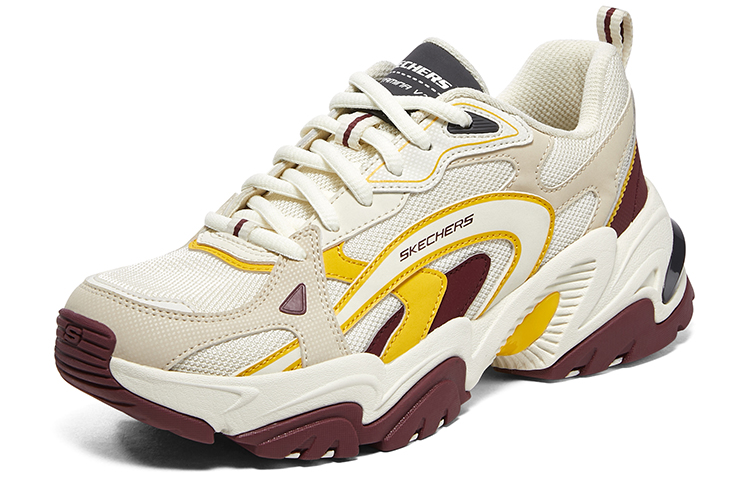 Skechers Stamina V2 'Beige Burgundy' Women's