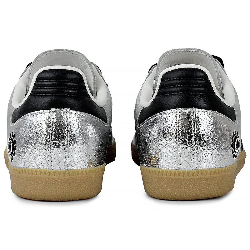 Adidas Originals SAMBA OG Wear resistant And Lightweight Low Top Skateboard Shoes Women's Silver Black купить в интернет-магазине Yoocart с быстрой доставкой по России.