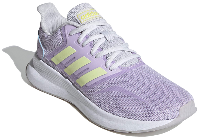 Adidas Neo Runfalcon Series Slip Resistant Low top Casual Running Shoes Women's Light Purple Yellow купить в интернет-магазине Yoocart с быстрой доставкой по России.