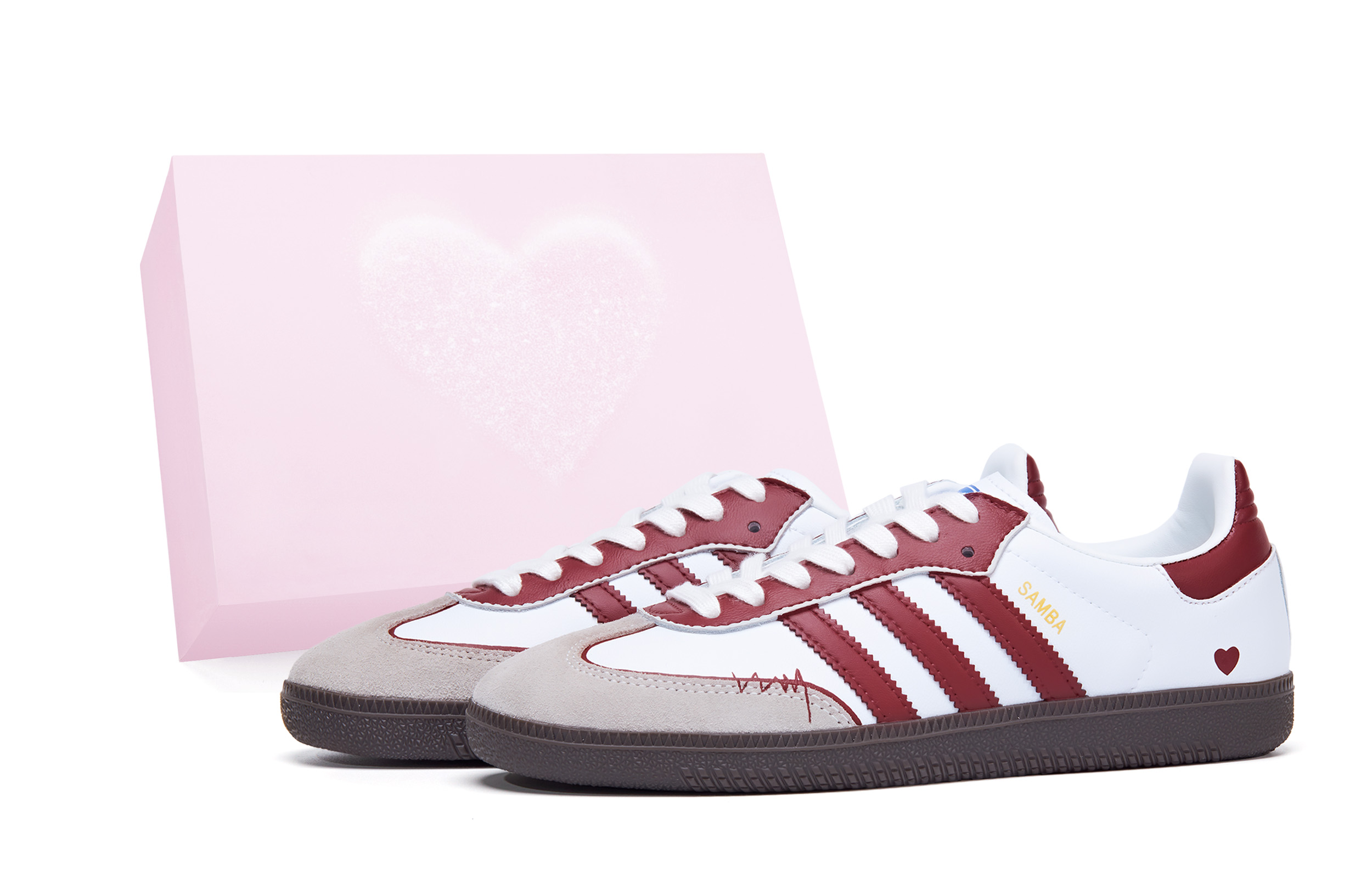 Adidas Originals SAMBA OG German Army Trainers Unisex White Red Brown