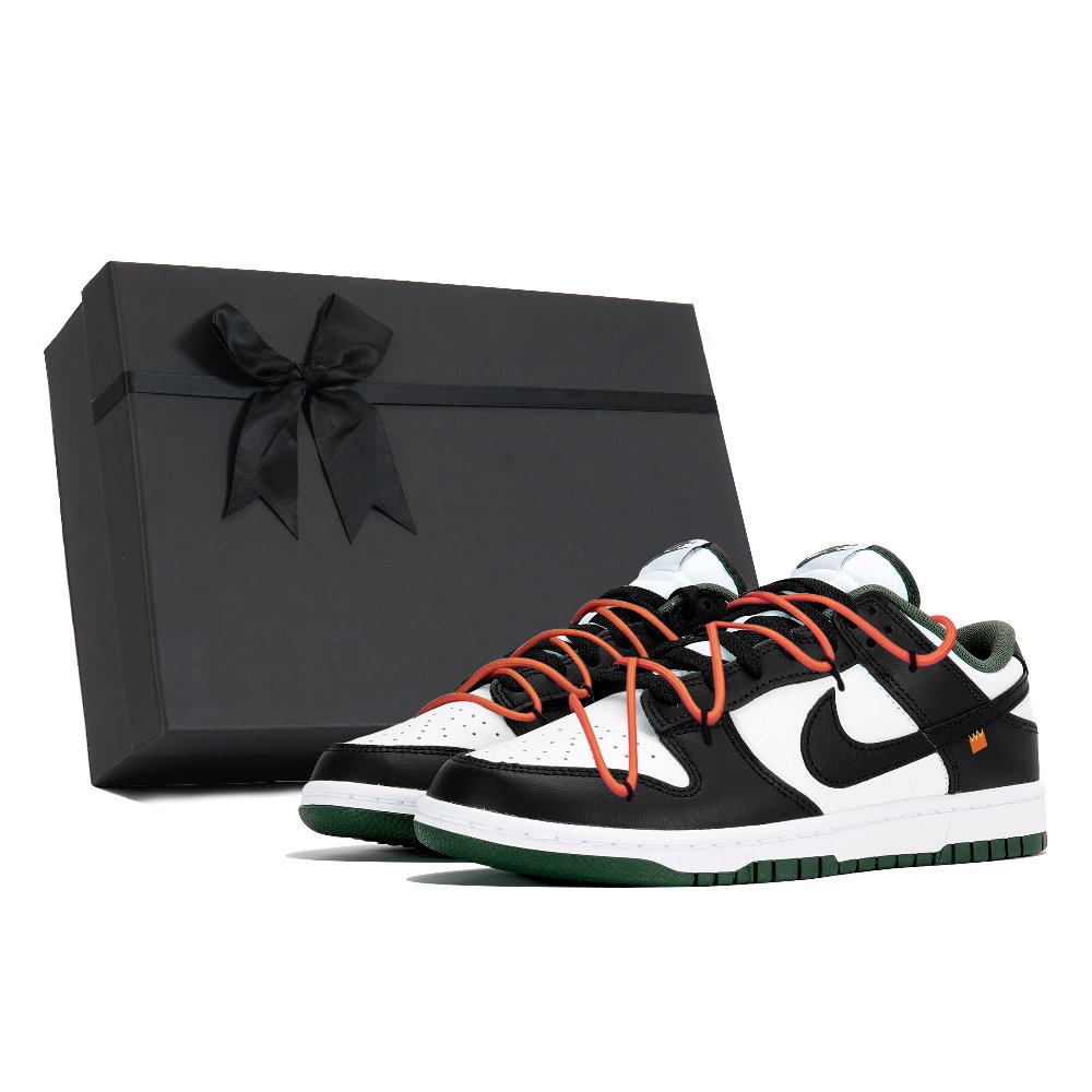 Nike Dunk Mountain Valley Song Wear-Resistant Low-Top Skateboard Shoes Unisex Black Green