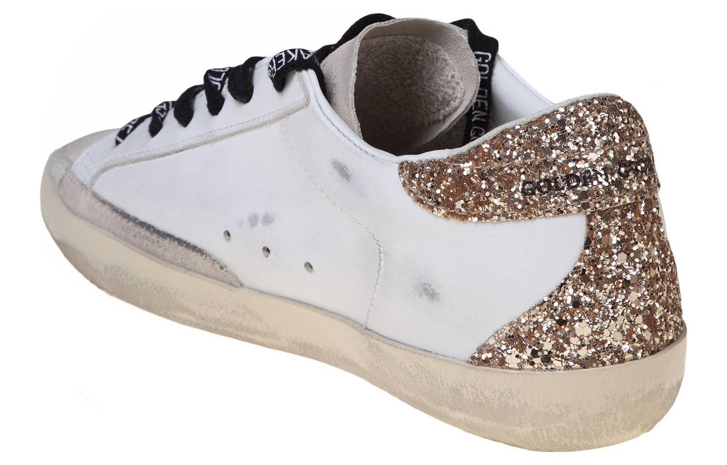 Golden Goose Super Star White Silver Gold Glitter Women's купить в интернет-магазине Yoocart с быстрой доставкой по России.