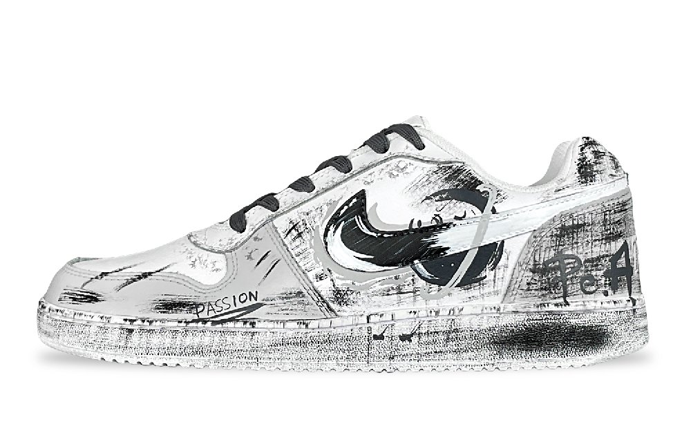 Nike EBERNON Skateboard Shoes Men Low-Top Gray/White
