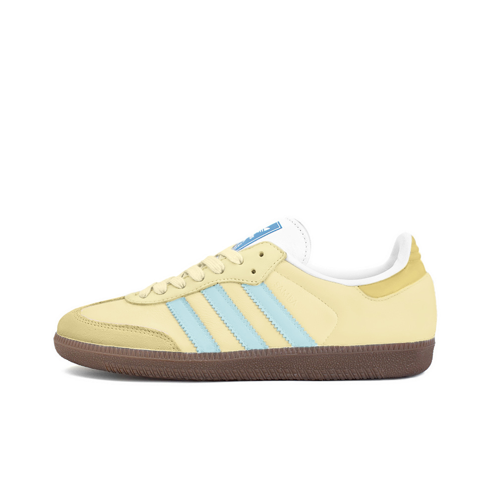 Adidas Originals SAMBA OG Slip Resistant, Abrasion Resistant, Lightweight Low Top Skateboard Shoes Unisex Yellow