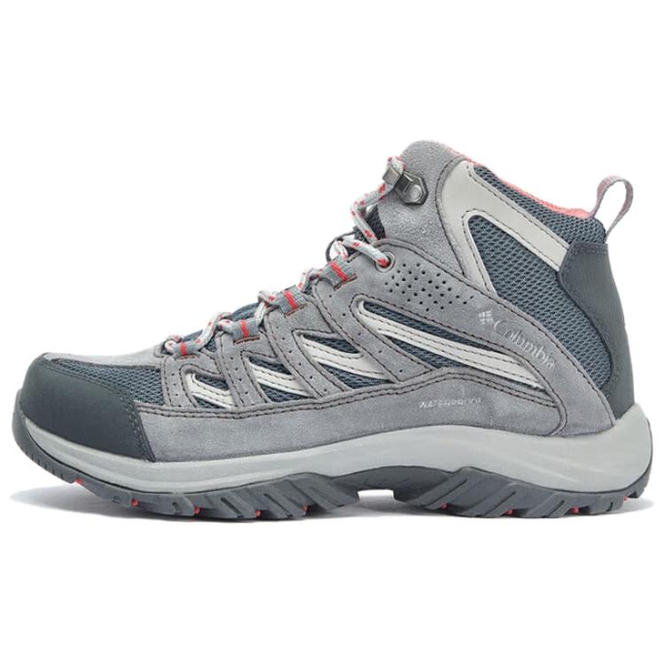 Columbia Crestwood Waterproof And Breathable Mid-Top Hiking Shoes Women's Gray