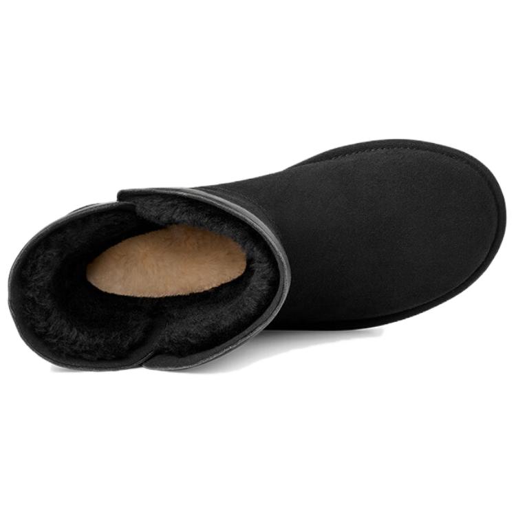 UGG Classic Novelty Short Mid Calf Snow Boots Women's Black купить в интернет-магазине Yoocart с быстрой доставкой по России.